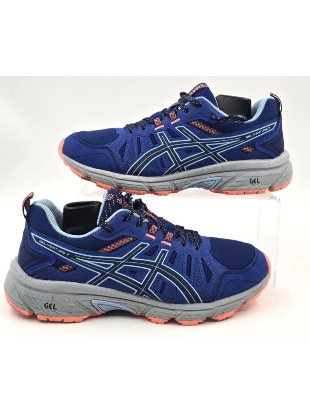 Asics Gel Venture 7 Trail Running Shoe Athletic Sneaker Electric Blue Women 8.5